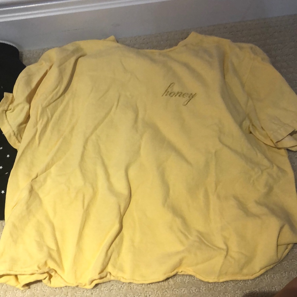 Yellow honey brandy Melville top